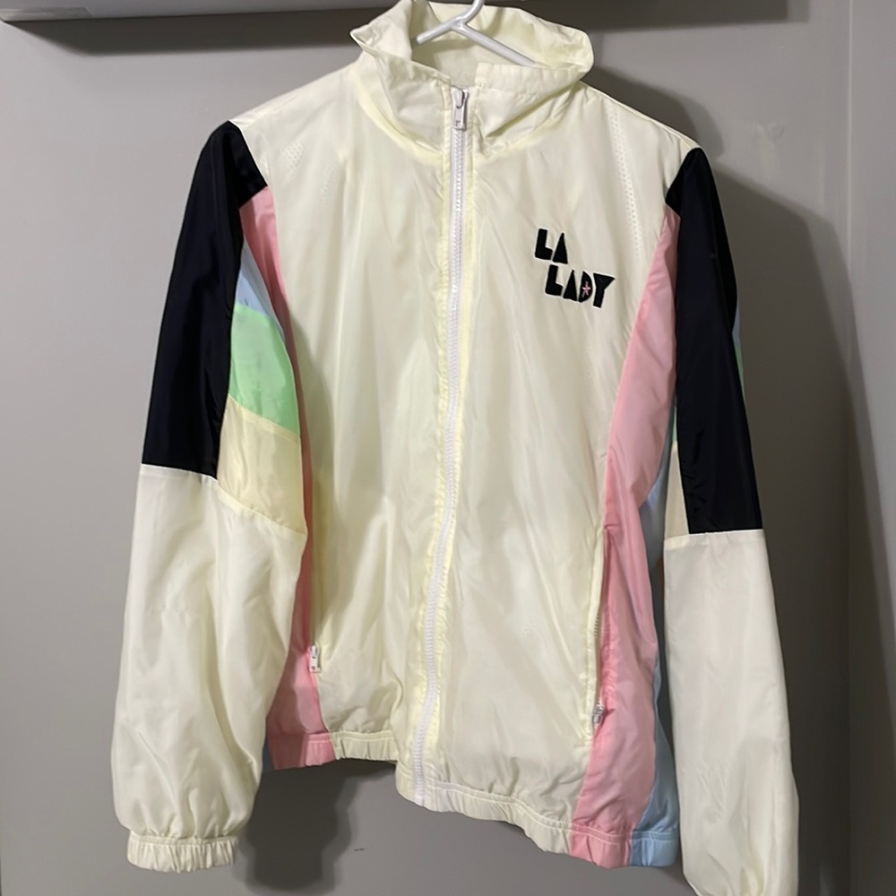 Forever 21 cream multi colored jacket. Size M.